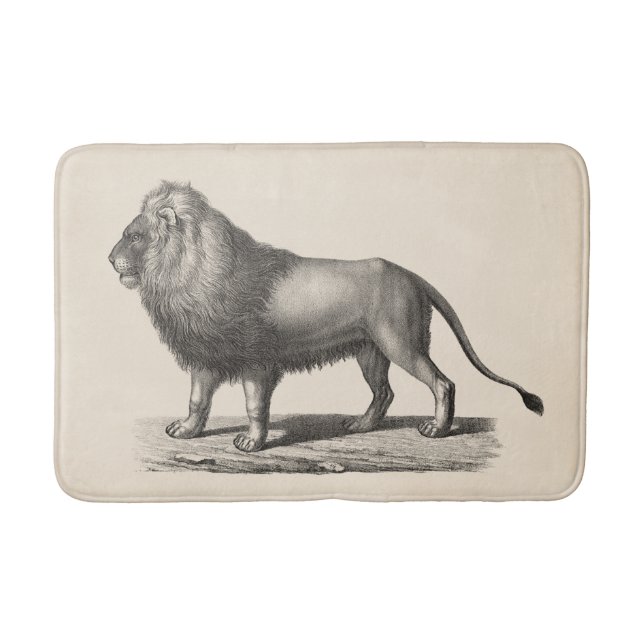 Brodtmann Lion Sketch Bath Mat (Front)