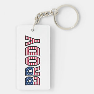 Brody Name Vorname USA Flagge Anhänger Schlüssel Keychain