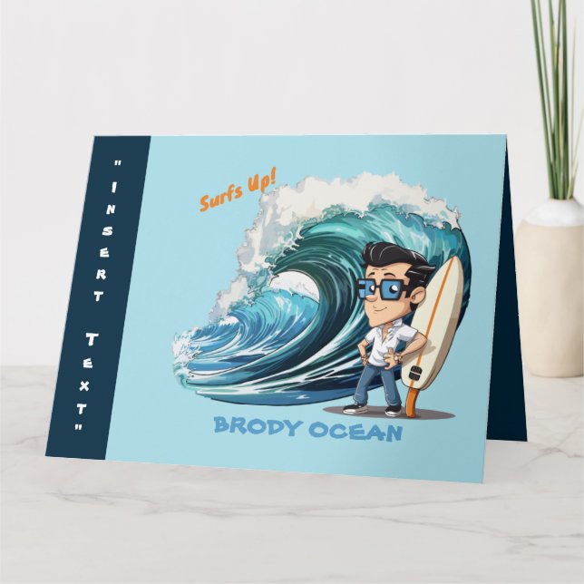 Brody Ocean Wavecrest Card (Front)