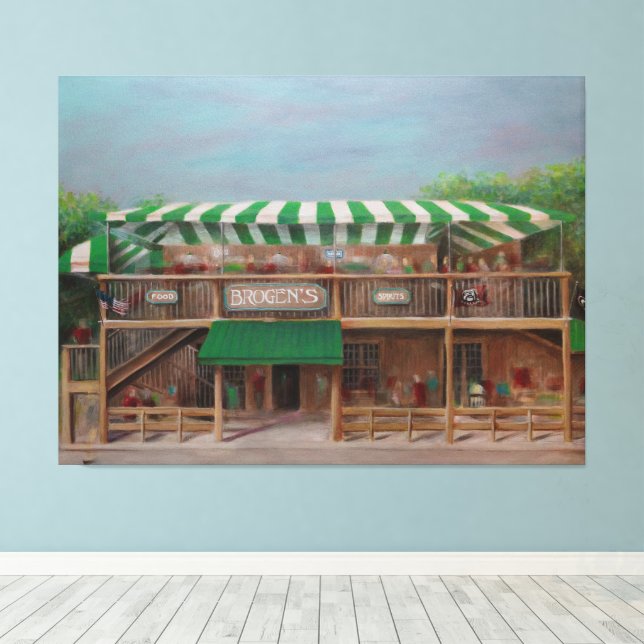 Brogen's South, Saint Simons Island - Canvas Print (Insitu(Wood Floor))