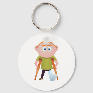 Broke Leg Keychain