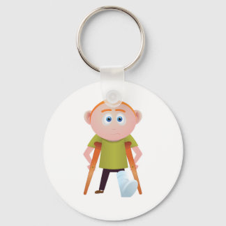 Broke Leg Keychain