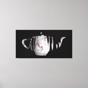 Broken And Dis-jointed Vessel Black  Canvas Print