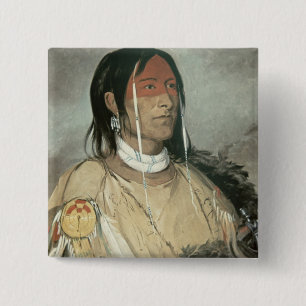 Broken Arm, 1831 (oil on canvas) 2 Inch Square Button