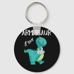 Broken Arm Dinosaur It Sux Keychain