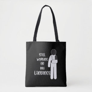Broken Arm Get Well Stuntman Kid Tote Bag