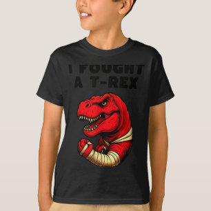 Broken Arm Recovery T-rex Kids Boys Dinosaur  T-Shirt