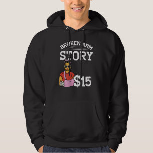 Broken Arm Story  15 BACKPRINT  Broken Bone Hoodie