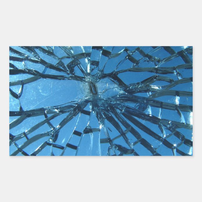 Broken Blue Glass Sticker (Front)