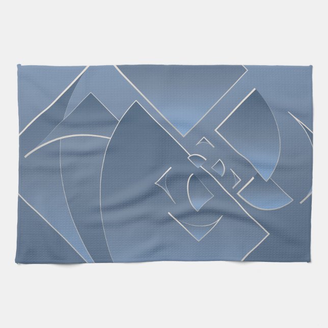broken bluestone brick kitchen towel (Horizontal)