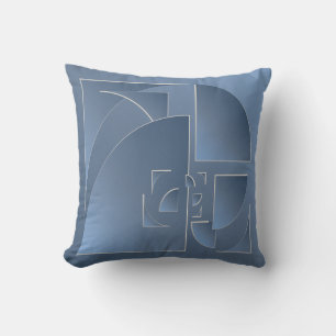 broken bluestone brick throw pillow