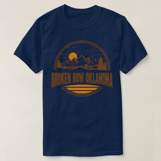 Broken Bow Oklahoma Moain Hiking  2 T-Shirt (Design Front)