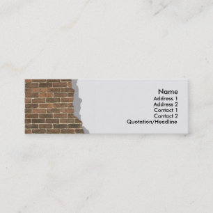 Broken Brick Wall Profile Card
