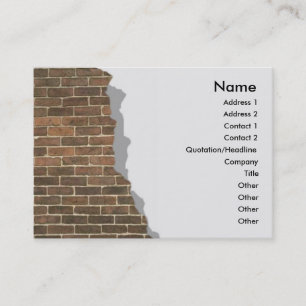 Broken Brick Wall Profile Card
