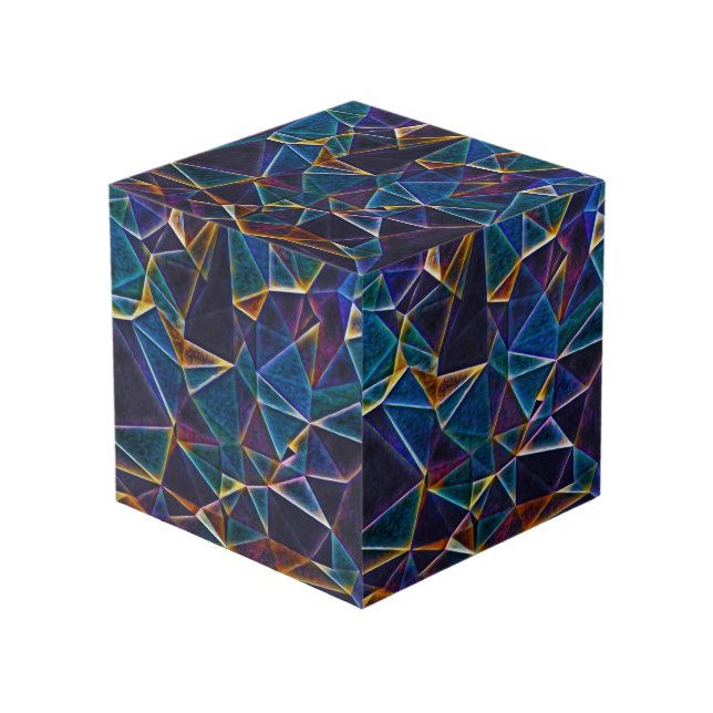 Broken Bubbles  Cube (Front Angled)