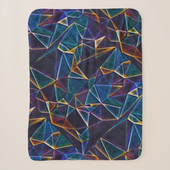 Broken Bubbles  Sherpa Blanket (Front)
