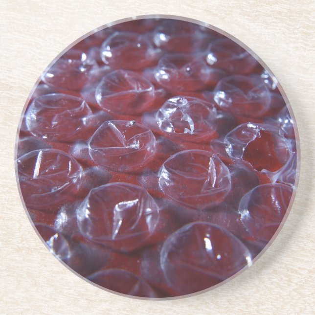 Broken Bubblewrap Sandstone Coaster (Front)