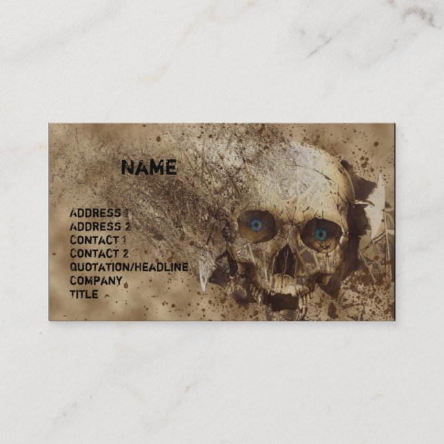 Broken Business Card (Front)