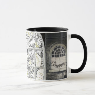 Broken But Not Shattered Black filled Ringer Mug