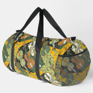 Broken Cello Pattern  Duffle Bag