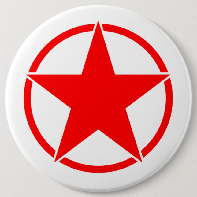Broken Circle Star 3 6 Inch Round Button (Front)