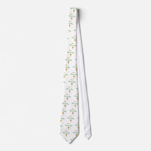Broken Commandment Christian Tie (Front)