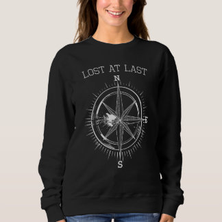 Broken Compass Vintage Camping Hiking Adventure Vi Sweatshirt