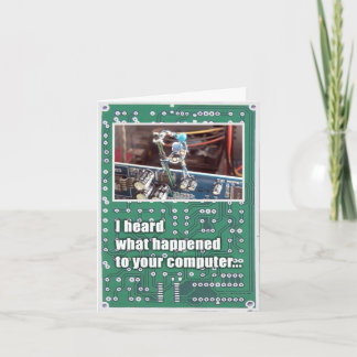 Broken Computer Sympathy Card (Responsible)