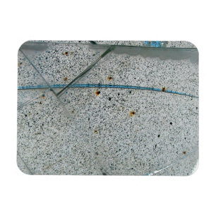 Broken Cracked and Dirty Glass Magnet
