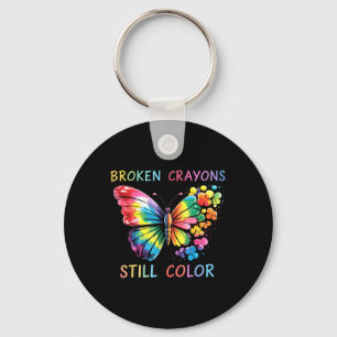 Broken Crayons Still Colour Mental Health S Awaren Keychain
