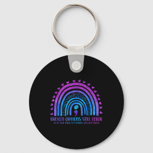 Broken Crayons Still Colour Suicide Prevention Awa Keychain