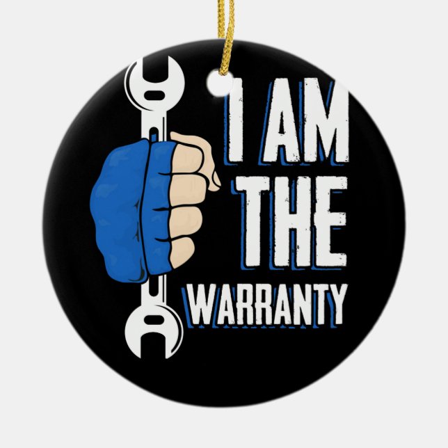 Broken Diesel Truck Parts I Am The Warranty Fix Ceramic Ornament (Front)
