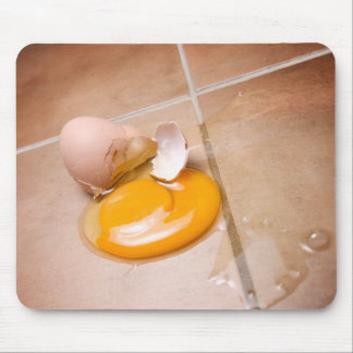 Broken egg mouse pad