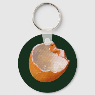 BROKEN EGG SHELL: ART: REALISM KEYCHAIN