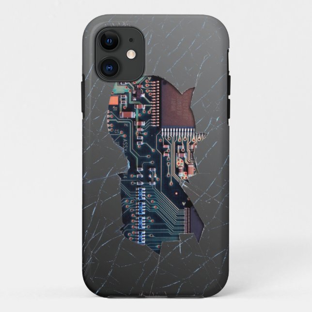 Broken Electronics Case-Mate iPhone Case (Back)