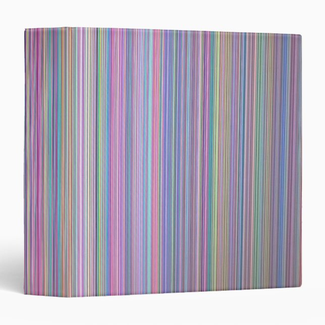 Broken flat screen TV rainbow stripe Binder (Front/Spine)