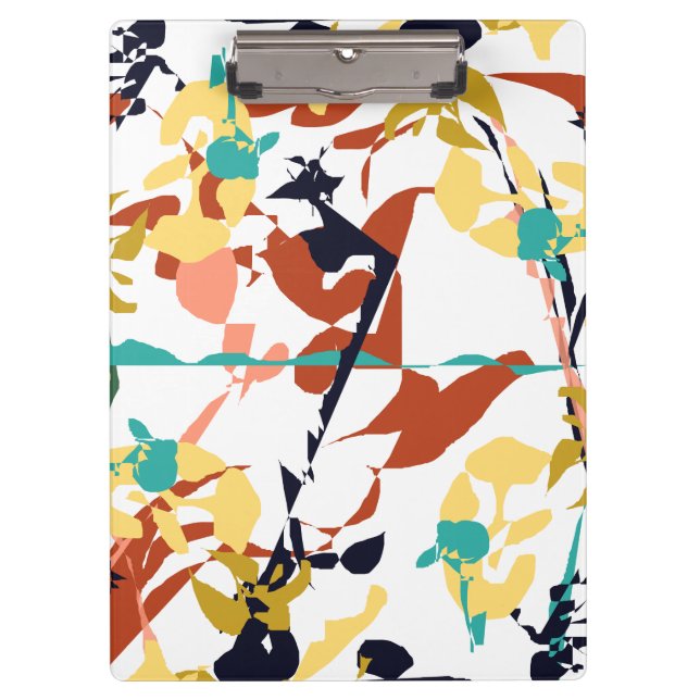Broken Flowers Abstract Clipboard (Front)