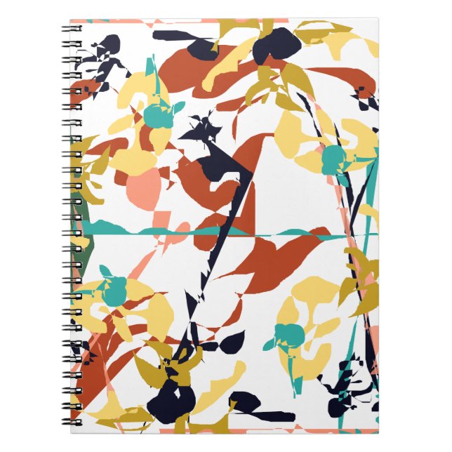 Broken Flowers Abstract Notebook (Front)