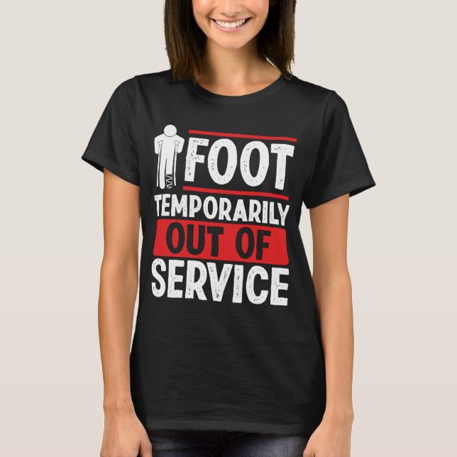 Broken Foot Humour Broken Foot Survivor Warrior T-Shirt (Front)