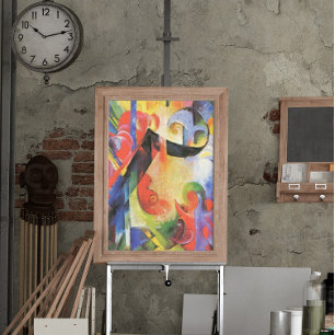 Broken Forms aka Zerbrochene Formen by Franz Marc Poster