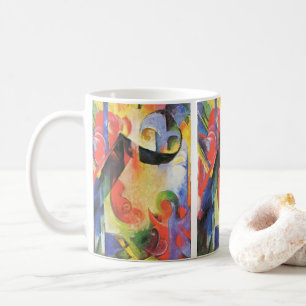 Broken Forms by Franz Marc, Vintage Abstract Art Coffee Mug