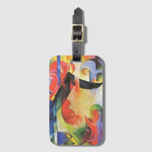 Broken Forms by Franz Marc, Vintage Abstract Art Luggage Tag