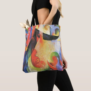 Broken Forms by Franz Marc, Vintage Abstract Art Tote Bag