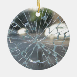 Broken Glass Ceramic Ornament