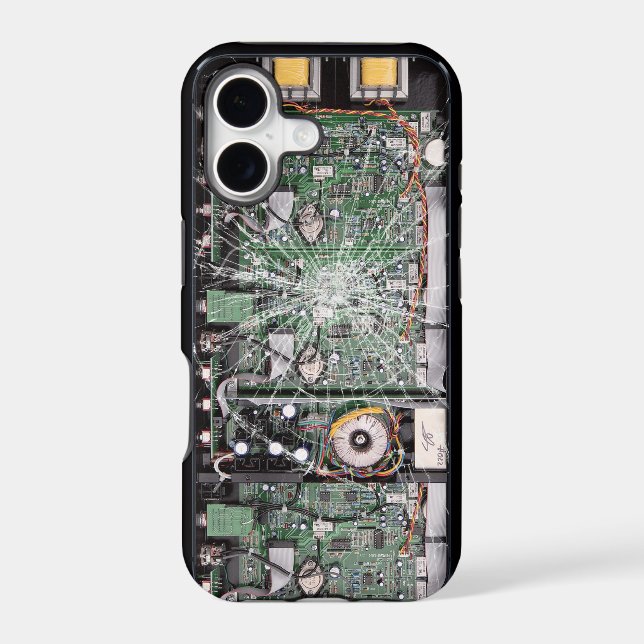Broken Glass Circuit Board (Back)