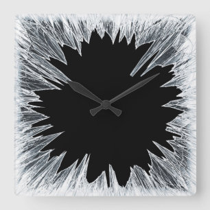 Broken Glass Clock