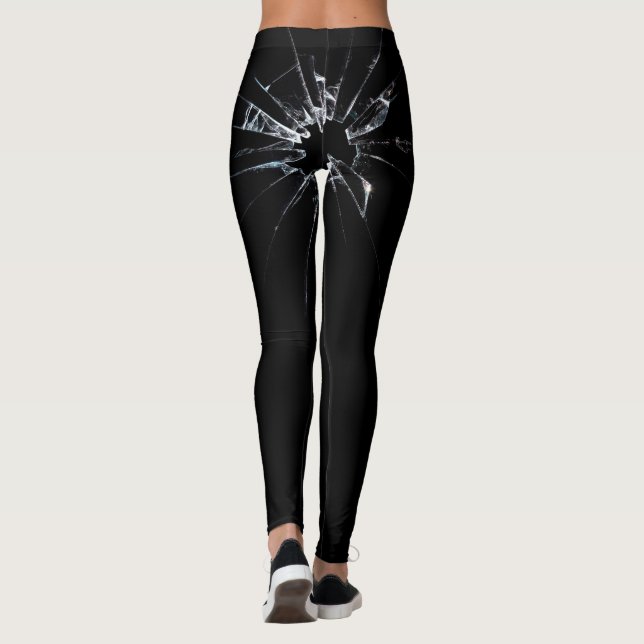 Broken Glass No 1 Leggings (Back)