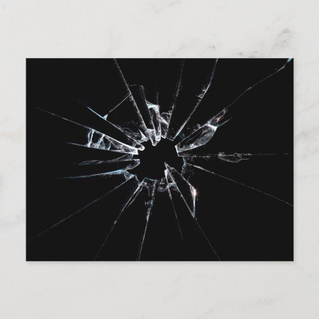 Broken Glass No 1 Postcard (Front)