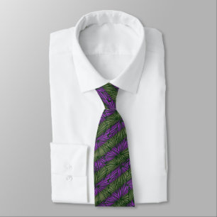 Broken Glass Stripe Vintage Two-sided Tie
