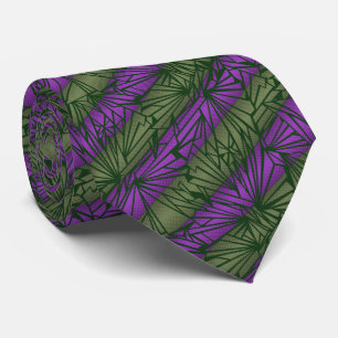 Broken Glass Stripe Vintage Two-sided Tie